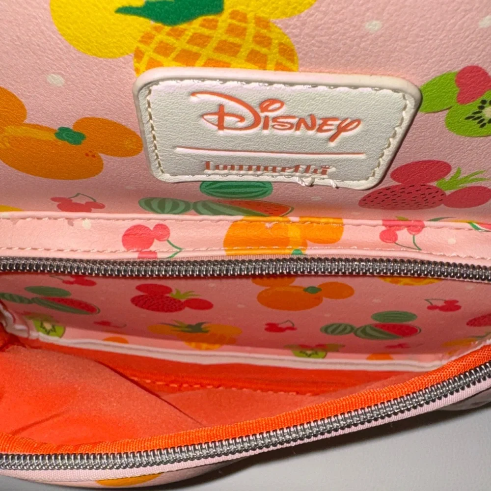 Disney Loungefly Mini Pink Disney Fruit Backpack